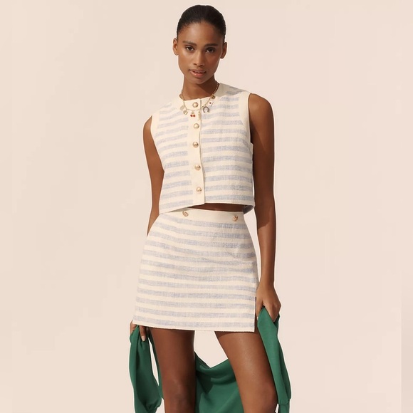 Avec Les Filles Dresses & Skirts - NWT! Anthropologie Avec Les Filles Striped Mini Skirt -Size XS ❄️